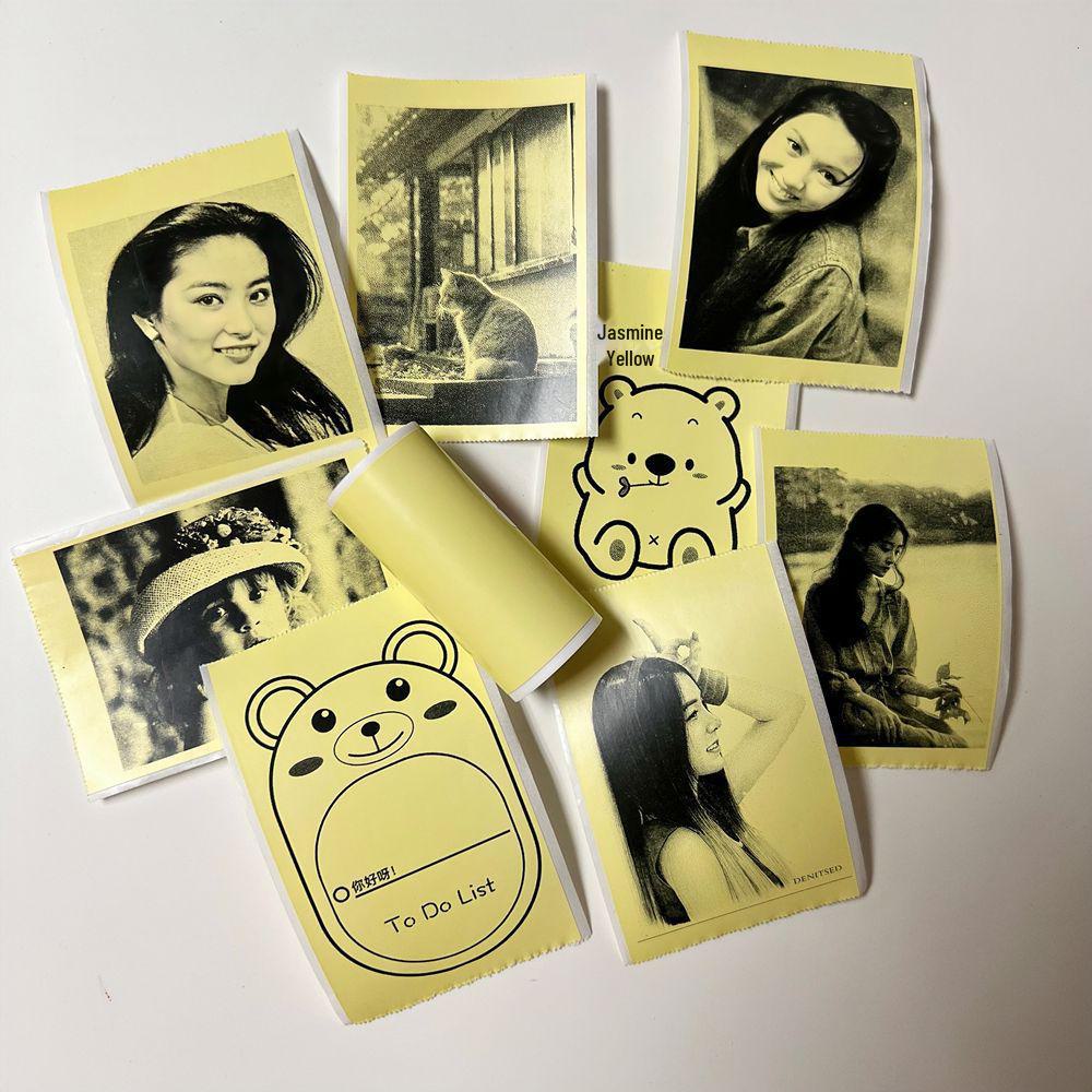 

«57x25 цветные самоклеящиеся наклейки для детской камеры с термопечатью» 57*25 жёлтый/жасмин