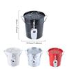 Round Beverage Tub with Shovel and Lid Double Handle Ice Bucket Metal Drink Coolers Champagnes Bucket Easy To Carrys