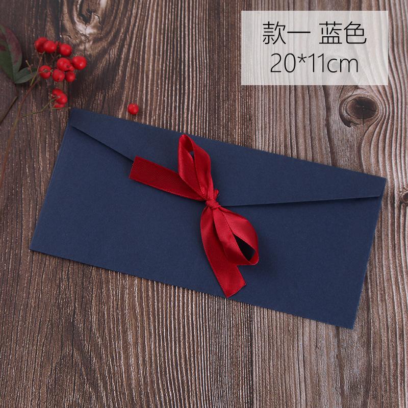 5pcs Colorful Ribbons Envelopes Kawaii Bowknot Letter Pads Cover Wedding Party Invitation Cards Envelopes School Office Supplies