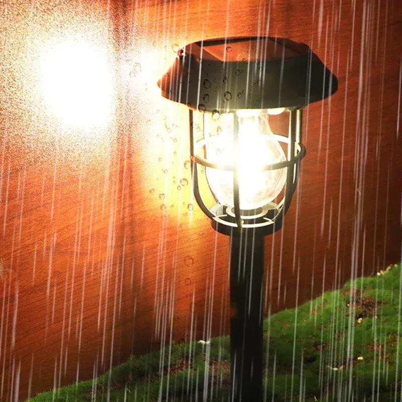 LED Solar Camping Lamp Human Body Sensing Lawn Lights Outdoor Waterproof Solar Wall Light Garden Street Decor Solar Garden Light