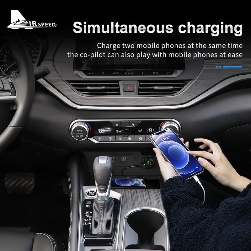 Car Wireless Charger for Nissan Teana Altima L34 SR 6th Gen - 15W Mobile Phone Fast Charging Holder Trim Accessories