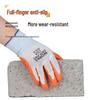 Anti-Slip Nitrile Work Gloves - Durable, Wear-Resistant Construction Safety Gear