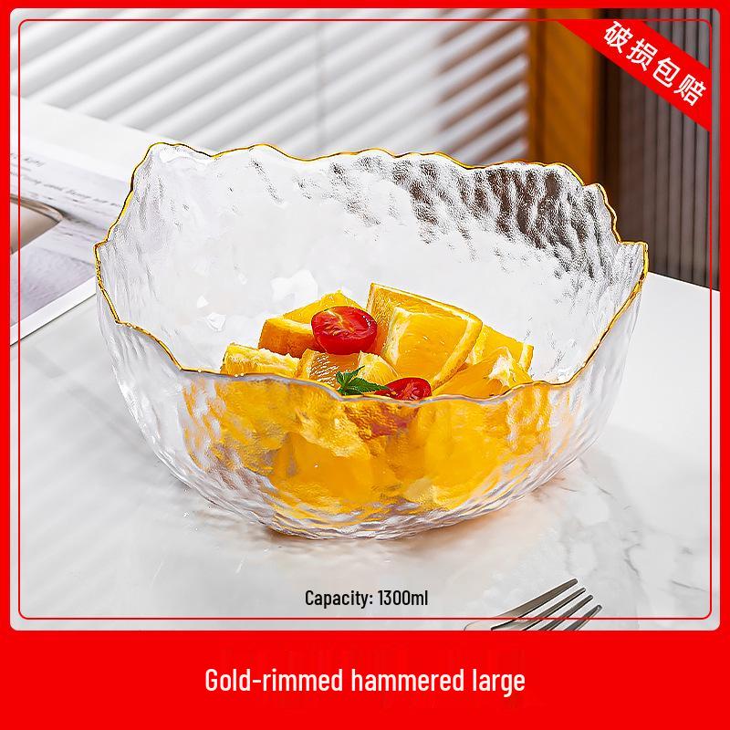 

2024 Роскошная стеклянная фруктовница для журнального столика в гостиной - Идеально подходит для закусок и сухофруктов