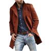 Men's European Style Wool Coat - 2023 Autumn/Winter, Thickened, Available In Multiple Colors & Sizes