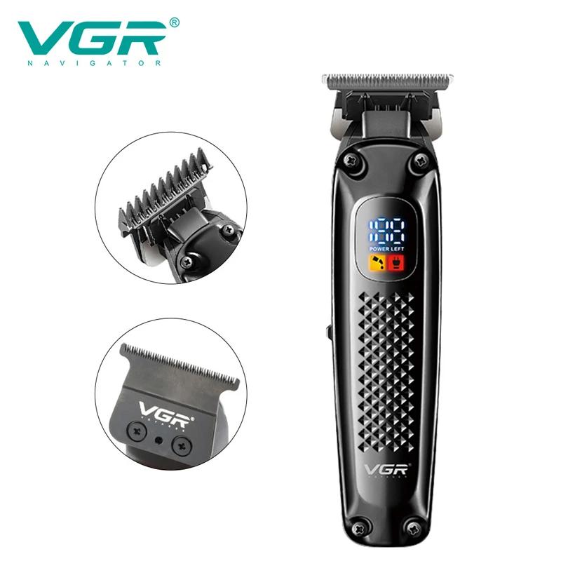 Ceramic Blade Carving Clipper Men USB Edging Hair Trimmer Machine LED Digital Display Electric Shaver Corded & Cordless Wireless
