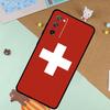 Switzerland Swiss Flag Soft Case For Samsung Galaxy S25 Ultra S9 S10 S20 S22 S21 Plus S23 FE S24 Ultra Funda Cover
