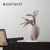 BSH Minimalist Big Belly Glazed Ceramic Vase for Home Decor
