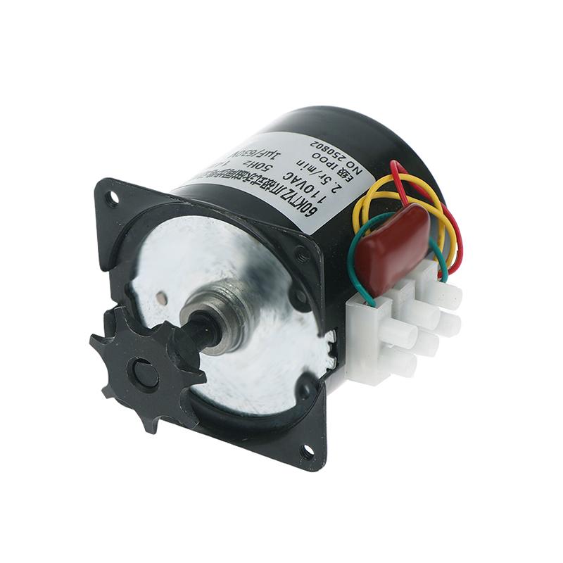 60Ktyz Claw Pole Permanent Magnet Synchronous Motor Ac220V 14W 50Hz Micro Gear Motor Low Speed 2.5R/Min For Automatic Incubator