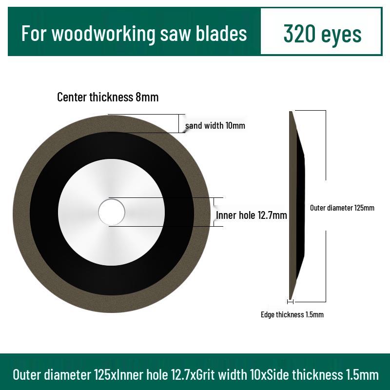 Jinxin Diamond Grinding Disc for Woodworking - Carbide Single Bevel Saw Blade Wheel for Angle Grinders.