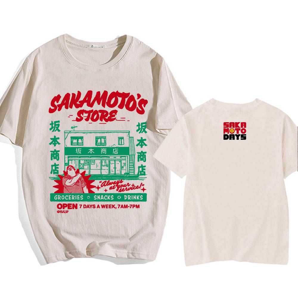 Sakamoto Days Manga Graphic Tshirts Short Sleeve Loose Cotton T-shirt Streetwear Unisex Casual O-neck Men/Women T Shirt Tops