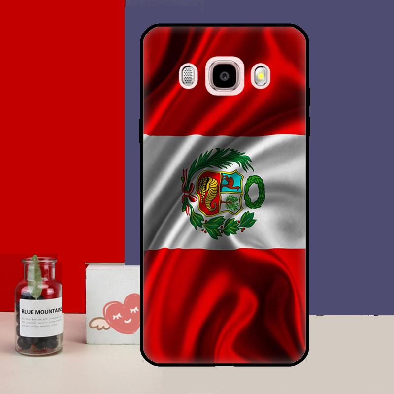 Peru Flag Case For Samsung Galaxy J3 J5 J7 2016 A3 A5 2017 A6 A7 A8 A9 J8 J4 J6 Plus 2018 Back Cover