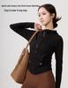 Lu Chuan Slim Fit Hooded Yoga Jacket with Waistband Pocket and Zipper.