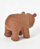 Bleu Bleu Bleuet Wood Carving Folk Craft Bear Plush Toy Mascot Large Decorative Figurine Cute Soothing Bleuet
