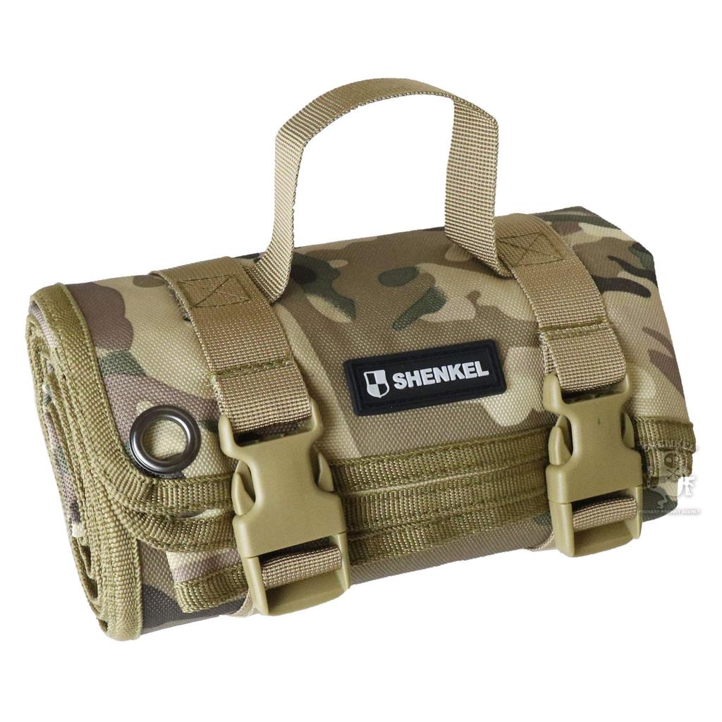 SHENKEL For Solo Camping and Leisure Shooting Mat Shooting Mat 190x72cm Nylon 1000D Water Repellent with Handle Folding Compact Military Survival Game