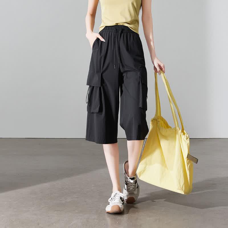 SOFSIL 2026 Summer Women s High-Waist Wide-Leg Casual Pants 28/L
