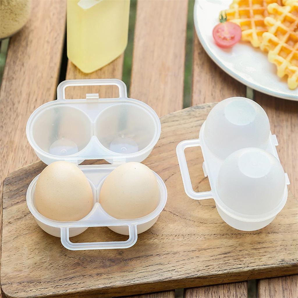 Camping Egg Storage Box, Outdoor Portable Portable Egg Holder Eggs Carrier Egg Case Plastic Egg Container For Kitchen BBQ Travel Refrigerator