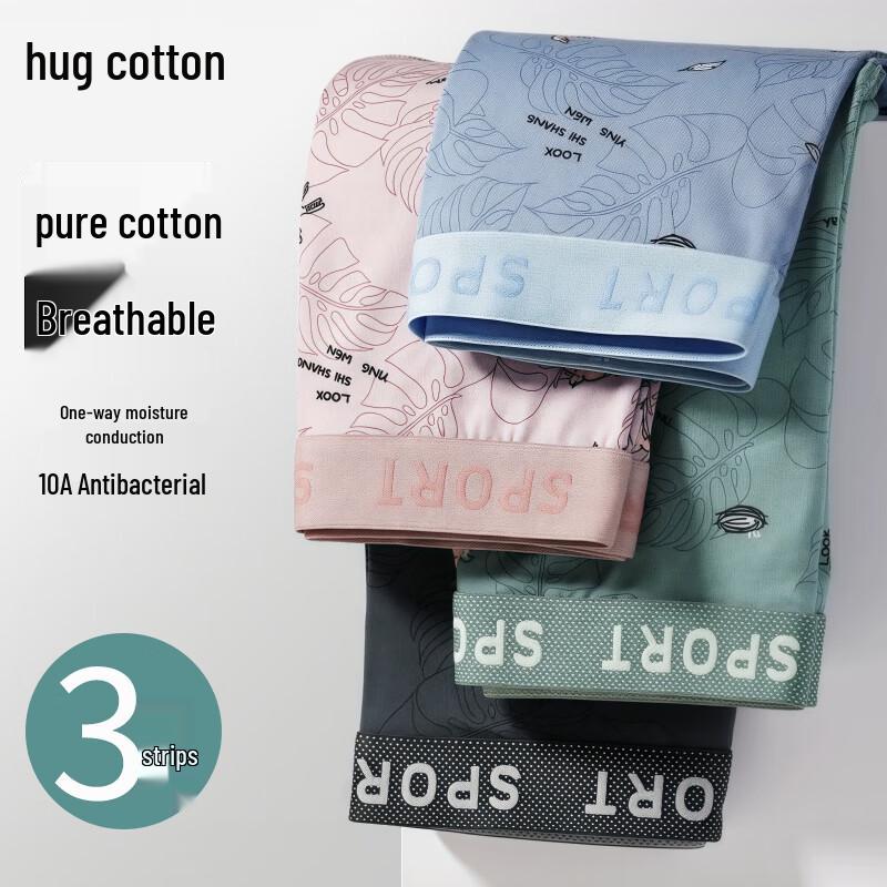 

Men s Pure Cotton Anti-Bacterial Boxer Briefs (3-Pack) 2XL