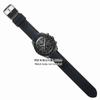 Swatch x Omega Exklusives Kautschukarmband mit Schnalle (Schwarz)