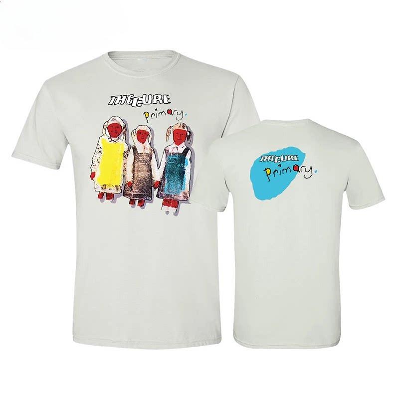 

The Cure Band s Rock Punk Cartoon Graphic American High Street Short-sleeved Cotton T-shirt for Men 2XL