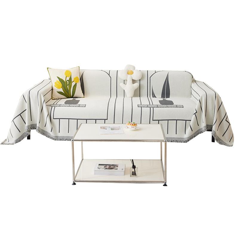 Chenille Sofa Towel Four Seasons Universal Ins Style Sofa Slipcover Anti-Scratching Sofa Cover Cloth Double-Sided Available Sofa Cover
