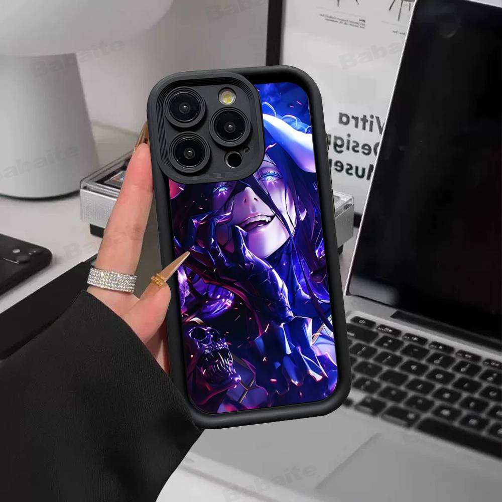 Cartoon Anime A-AlbedoS Phone Case For IPhone 17 16 15 14 13 12 11 Pro Max Plus Silicone Shockproof Case