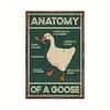 Vintage Goose Metal Wall Art Waterproof Tin Sign for Home Bar Garage Decor
