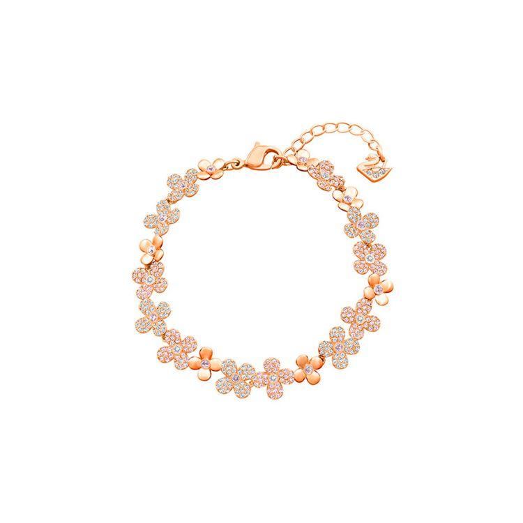 

Swarovski Elderflower Flower Crystal Bracelet Women bracelets Rose-Gold 5253672 Box+Shopping Bag