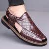 Men’s Sandals Mary Jane Dancing Shoes Dress Wingtip Wedding Stylish Formal Leather Prom Blazers Shoes Over Sized