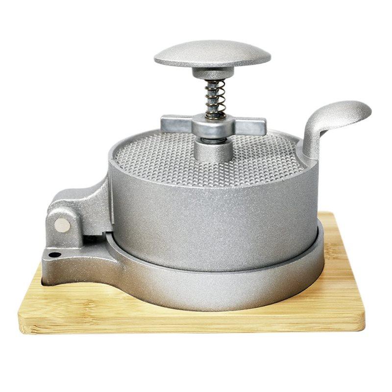 

Adjustable Spring Hamburger Press Push Plunger Patty Maker Heavy Duty Manual Burger Press For Home Kitchen Bbq Grill Meat Making Use серый