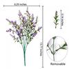 Artificial Flowers Plastic Lavender Grass Wedding Home Garden Vase for Decoration Diy Photography Props Indoor Bonsai Fake Plant