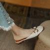 Fashion Sandals Outside Shoes for Women Low Heel Slides Mules Woman Slippers Cheap Liquidation Elegant and Fashionable Original Pvc Chic