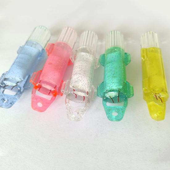 Glasfaserlicht Wasserdicht Batteriebetrieben Tragbar Hohe Helligkeit Tauchfähig Fischattraktion Mini Mehrfarbig Unterwasser LED Fischattraktion