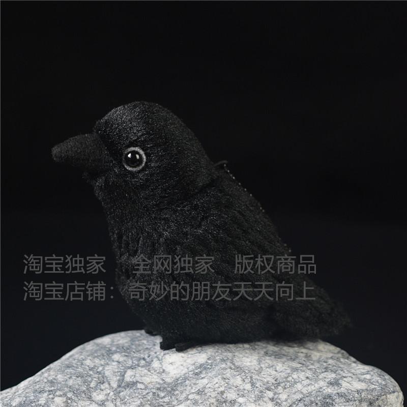 Unboxing Crow Plush Toy Adorable Realistic Crow Ornament Kids Girl Birthday Gift