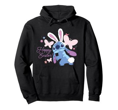 Disney Lilo & Stitch Hoppy Easter Bunny and Butterfly Hoodie