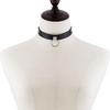 Collier choker gothique noir pour femmes Collier Fahsion Choker gothique hommes Punk rock choker en cuir emo Harajuku Bijoux Steampunk