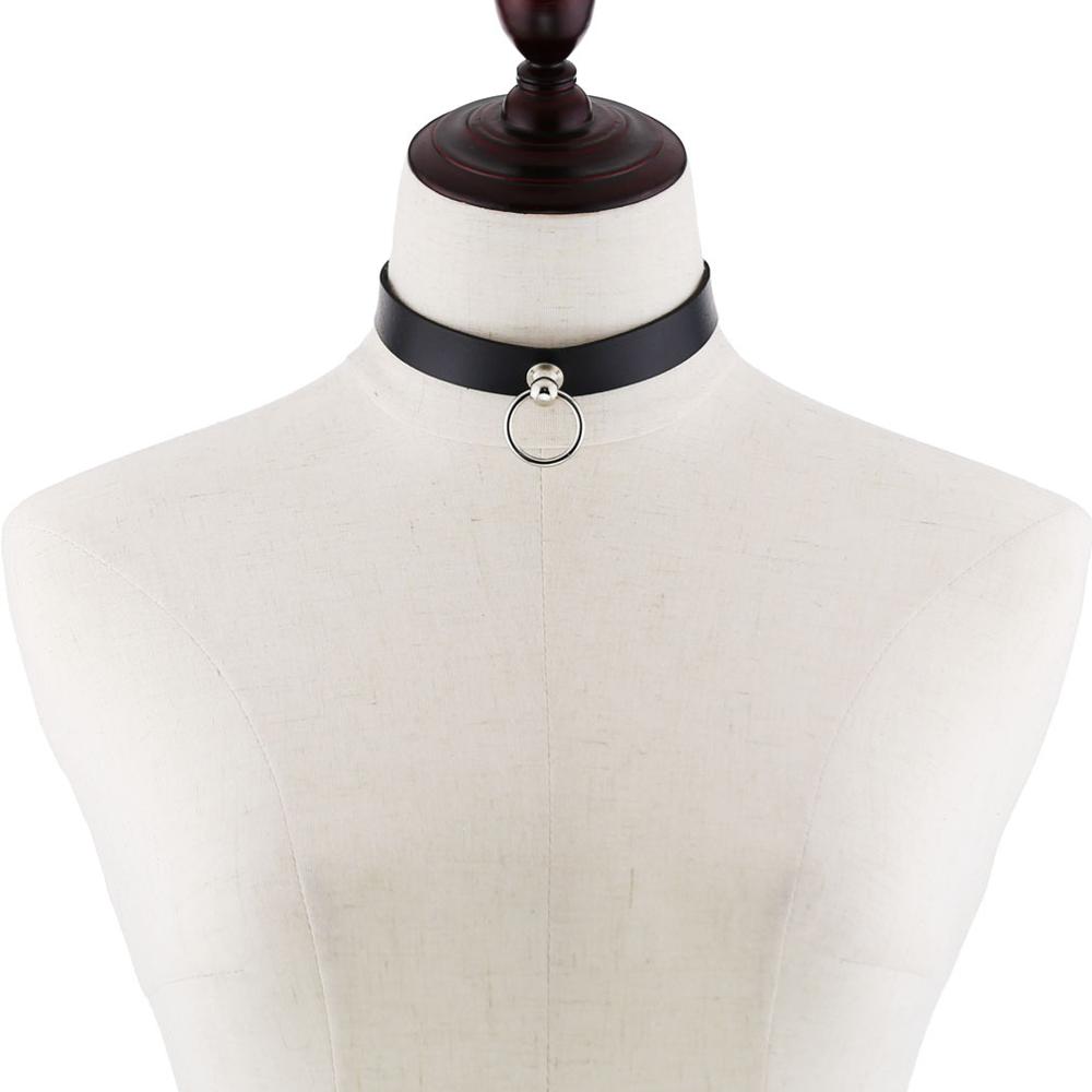 Collier choker gothique noir pour femmes Collier Fahsion Choker gothique hommes Punk rock choker en cuir emo Harajuku Bijoux Steampunk