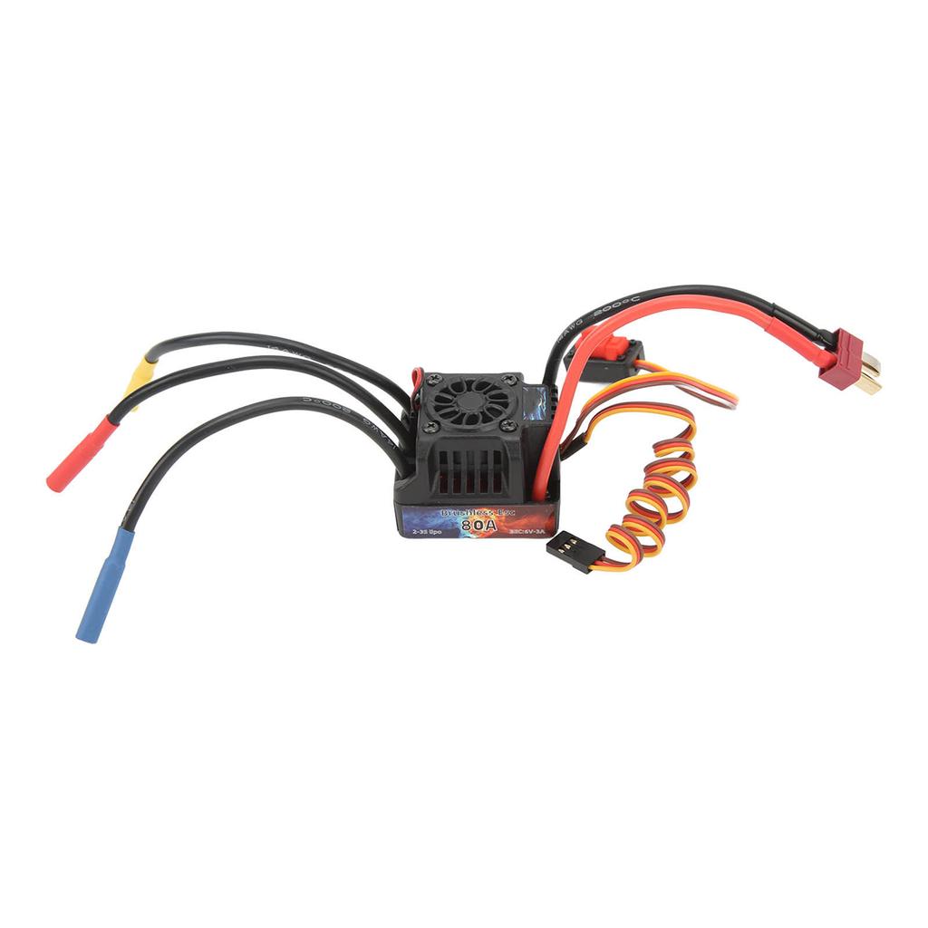 HOBBYFANS ESC Waterproof 80A Brushless ESC for 1 8 1 10 RC Car