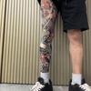 1pc Japanese Style Tattoo Socks Breathable Full Leg Socking Bodhidharma Men Sun-proof Socks  Riding