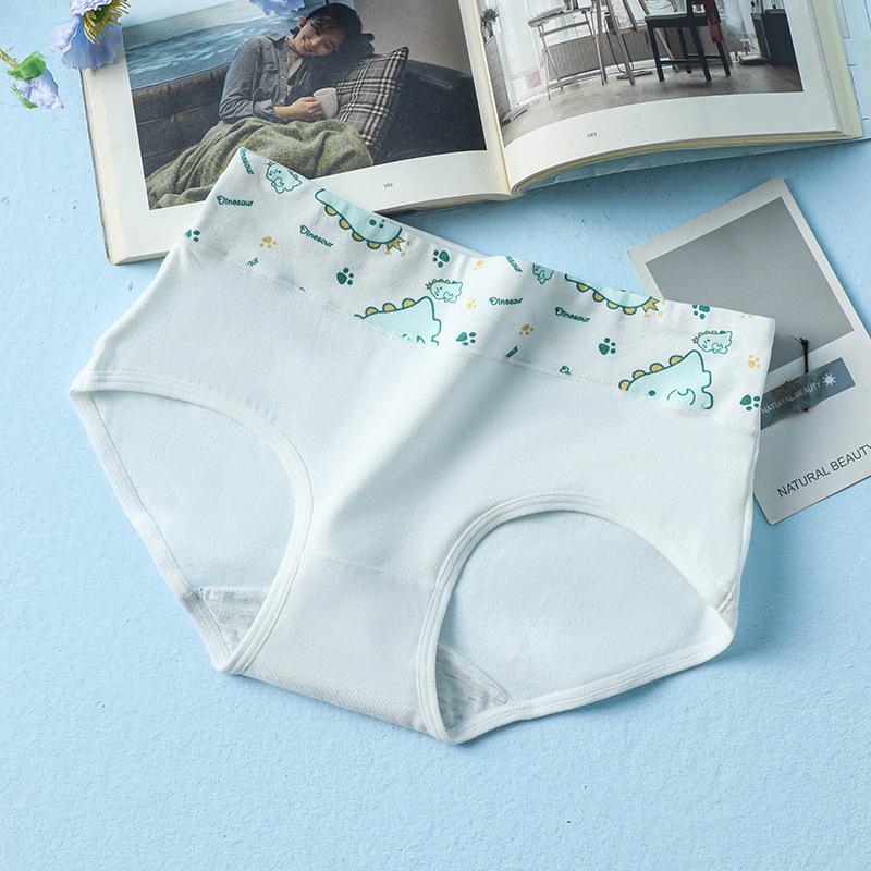 Fashion Underwear High Waisted Printed Underwear Pure Cotton Women's Triangle Pants Seamless and Breathable Underwear