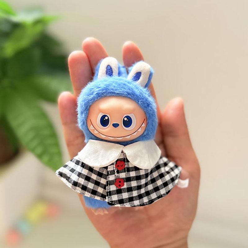 Mini Version 4.0 Vinyl Face Plush Blind Box Doll Clothes Christmas Set Small Nose Gaga Heart Bottom Password