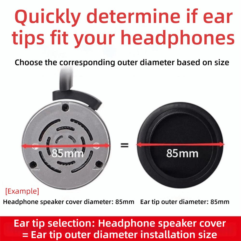 Sponge Leather Ear Pads Foam Cushion Headphone Pad New Replacement Earpads