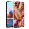 Transparent Phone Case for Redmi 13C 12C 10C Note 13 12 11 11T K40 Plus Pro 5G Soft TPU Shell Fashion Gradient Feather Pattern