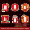 2025 Hard-Pen Calligraphy Display Wall Sticker - Chinese Style, Red, Competition Edition for Primary Schools