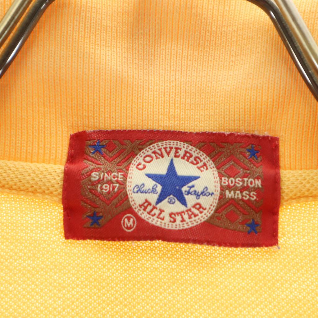 CONVERSE ALL STAR Kurzarm Poloshirt M gelb Rehbraun Herren Gebraucht