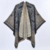New Retro Cashew Flower Large Shawl Autumn and Winter Women's Imitation Cashmere Thickened Warm Scarf Cape