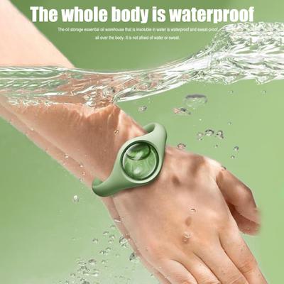 2/5Pcs Silicone Repellent Bracelet Plant Essential Oil Waterproof Long Lasting Outdoor Hiking Traveling Adults Kids Repellent Wristband