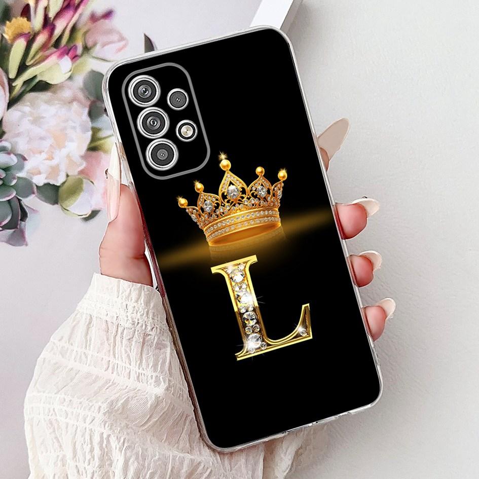 Cute Letters Phone Case For Samsung Galaxy A13 A23 A33 A53 5G Cover Clear Silicone Soft TPU Couple Cases For Samsung A13 4G Capa