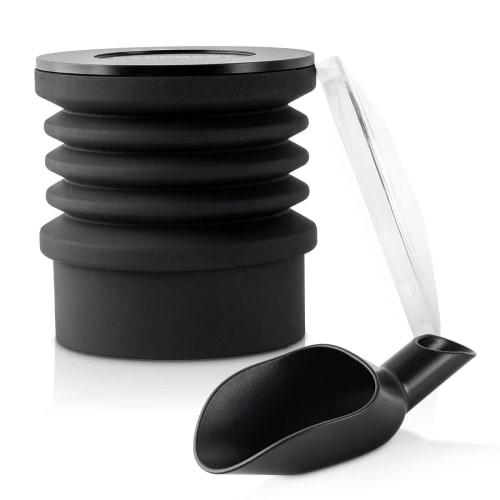 Espresso Coffee Grinder with Single-Dose Hopper and Silicone Bellow Air Blower Blaster, Residue Coffee Grinder Compatible with Mazzer, Niche, Zero, Ma