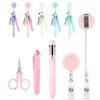 Badge Holder Retractable Nurse Pen Buckle Clip Nurse Ball Pen Nurse Ballpoint Pen  Nurse's Day Gift