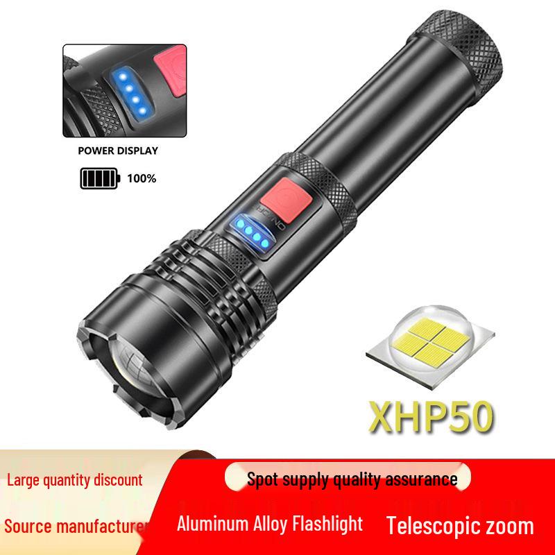 Rechargeable Aluminum Alloy LED P50 Outdoor Work Light with White Laser